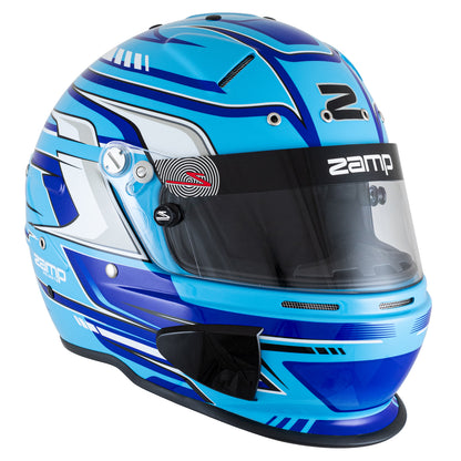 Zamp RZ-70S Graphic Helmet (Blue Graphic)