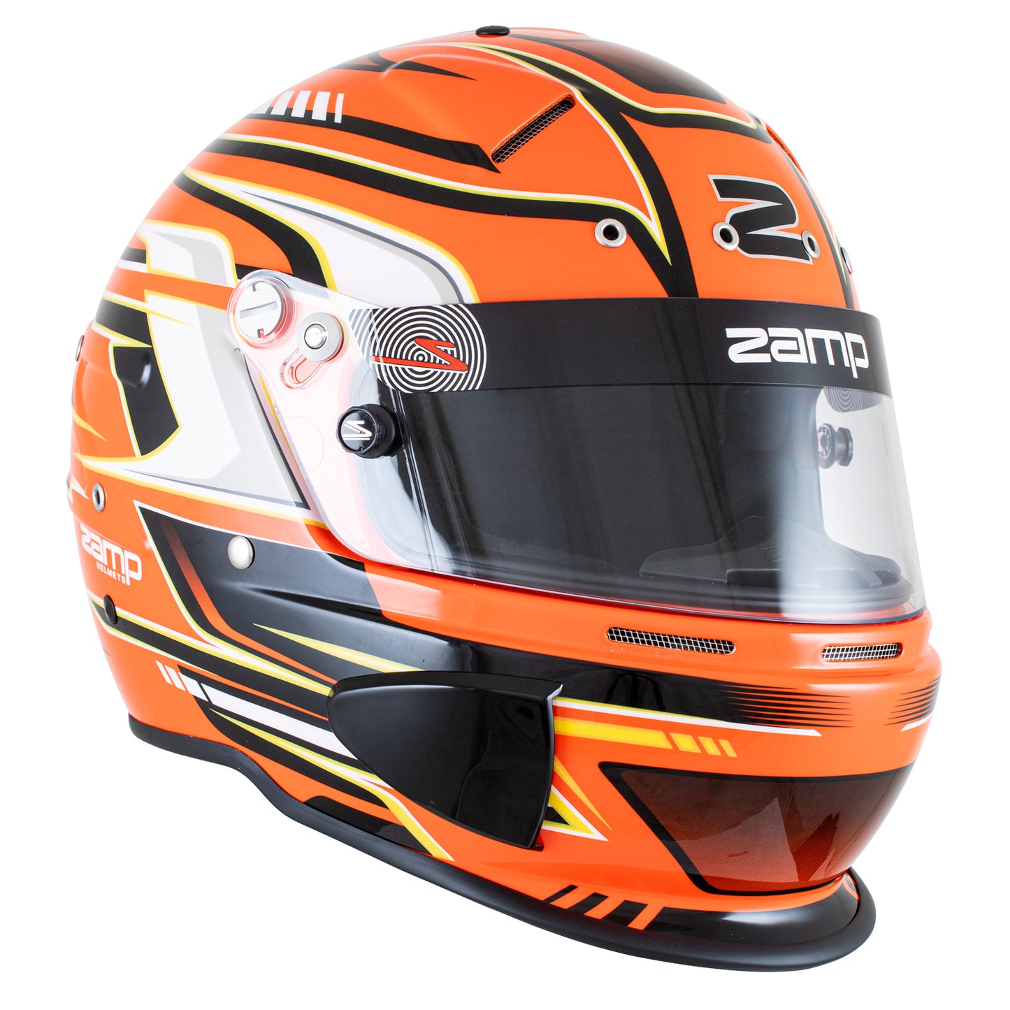 Zamp RZ-70S Graphic Helmet (Orange Graphic)