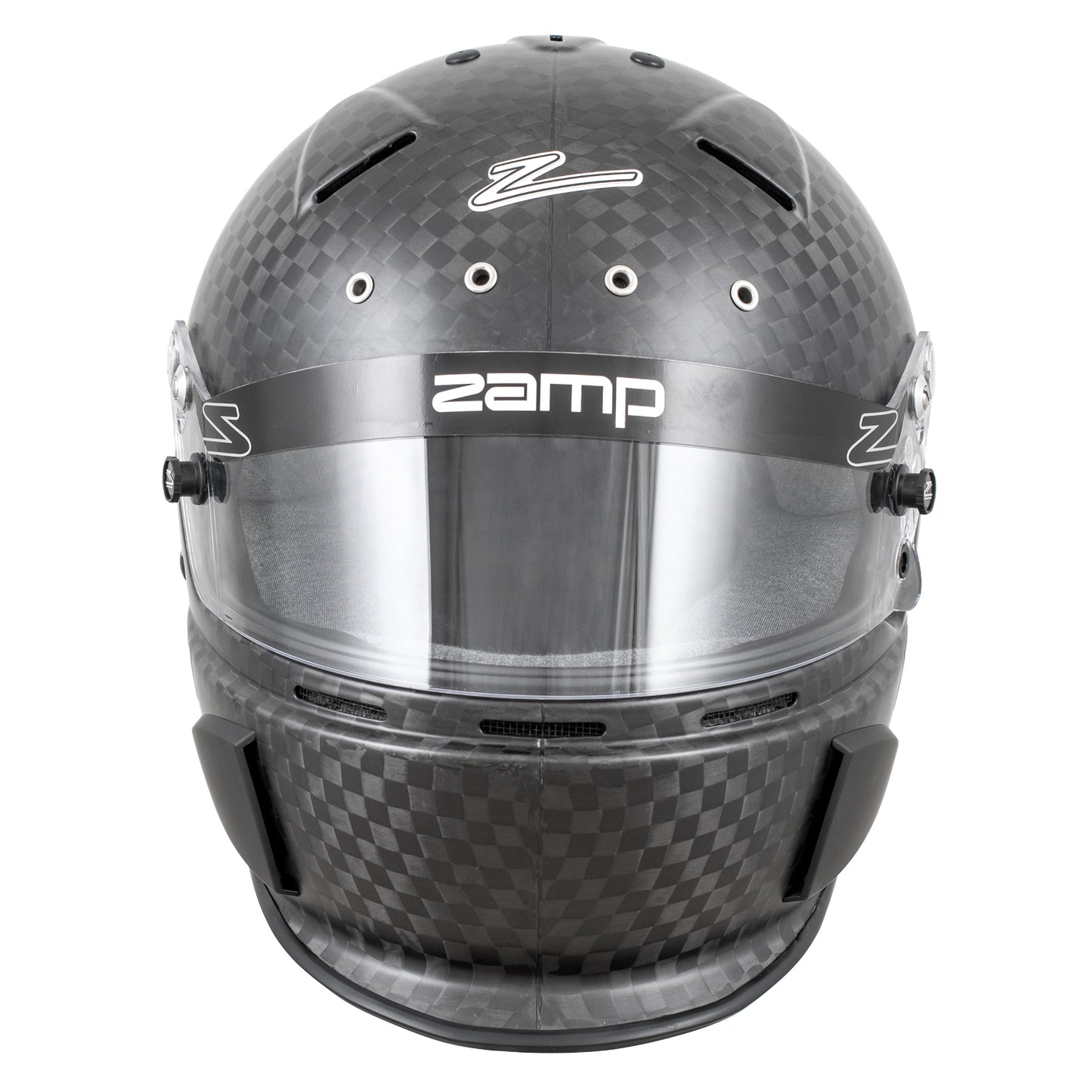 Zamp RZ-88C Closed Cockpit Gloss Carbon Helmet (Front)