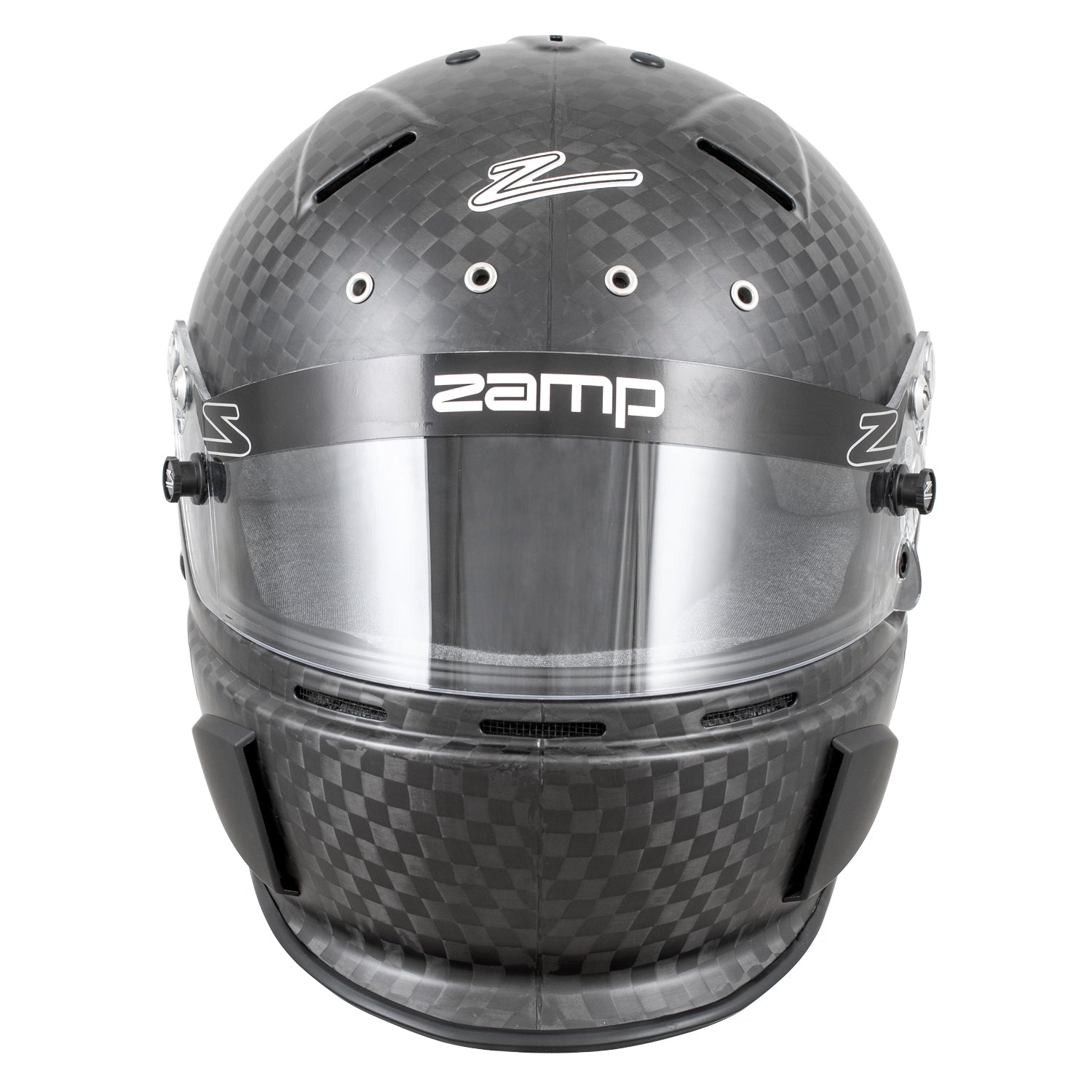 Zamp RZ-88C Closed Cockpit Gloss Carbon Helmet (Front)