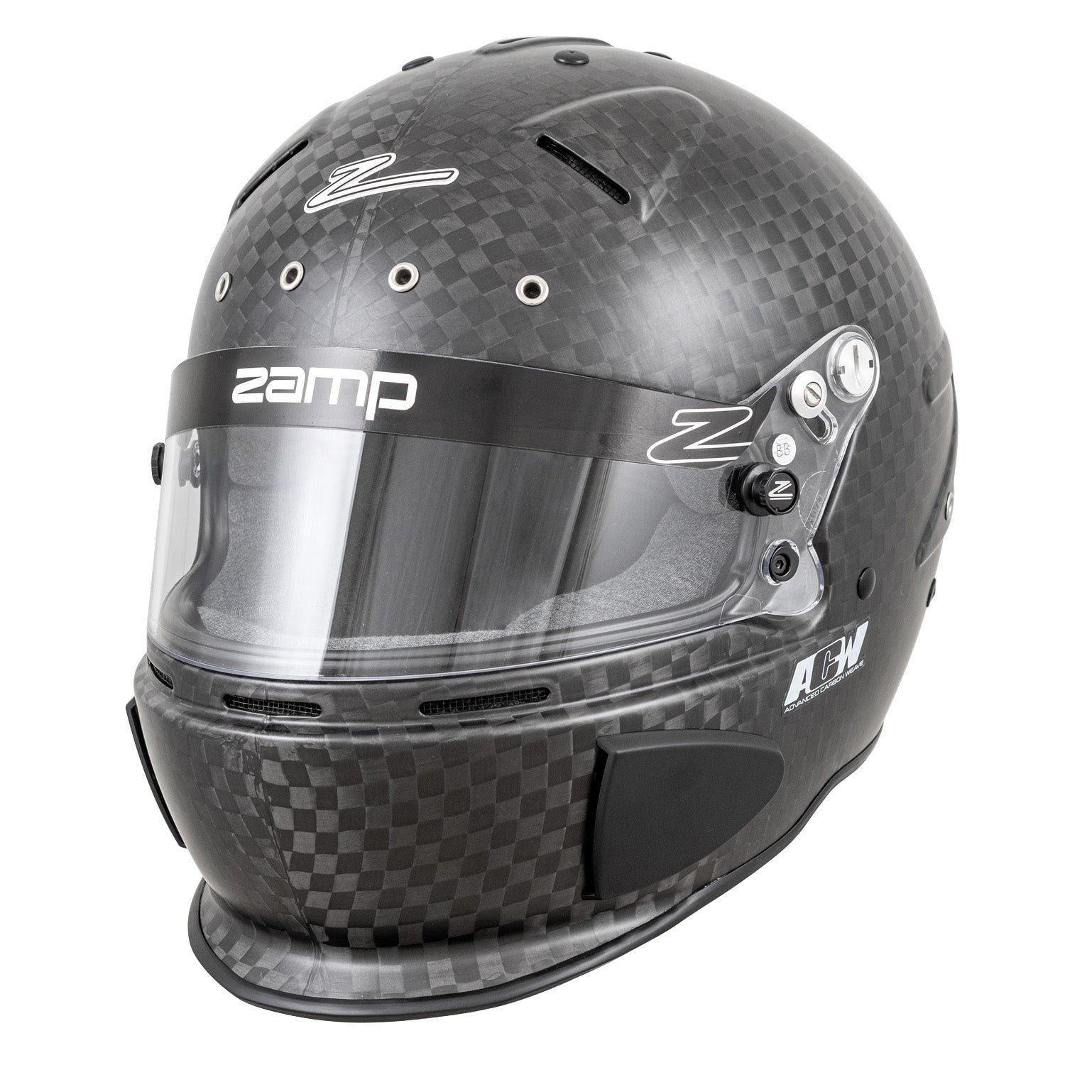 Zamp RZ-88C Closed Cockpit Gloss Carbon Helmet, FIA