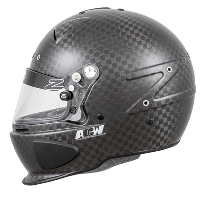 Zamp RZ-88C Closed Cockpit Gloss Carbon Helmet (left side)
