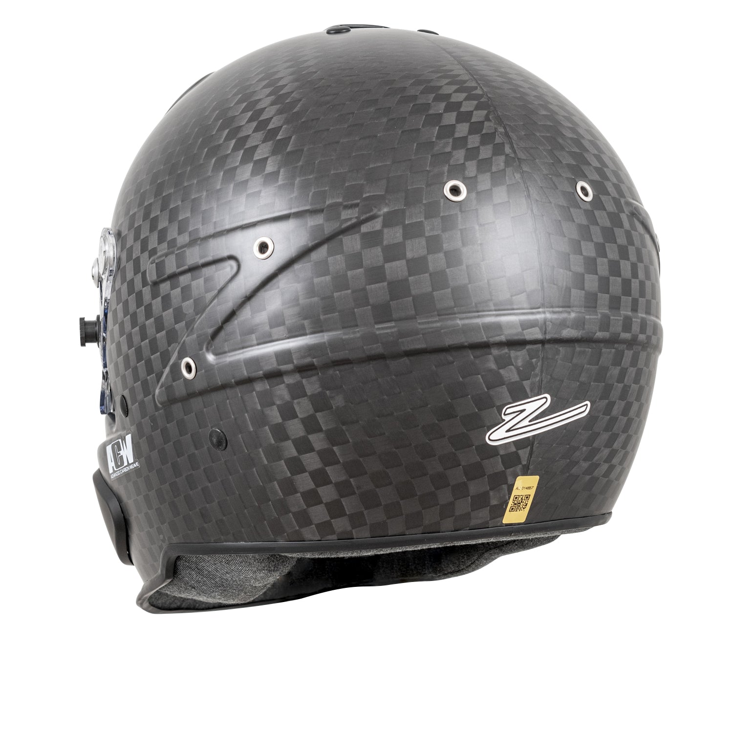 Zamp RZ-88C Closed Cockpit Gloss Carbon Helmet (back)