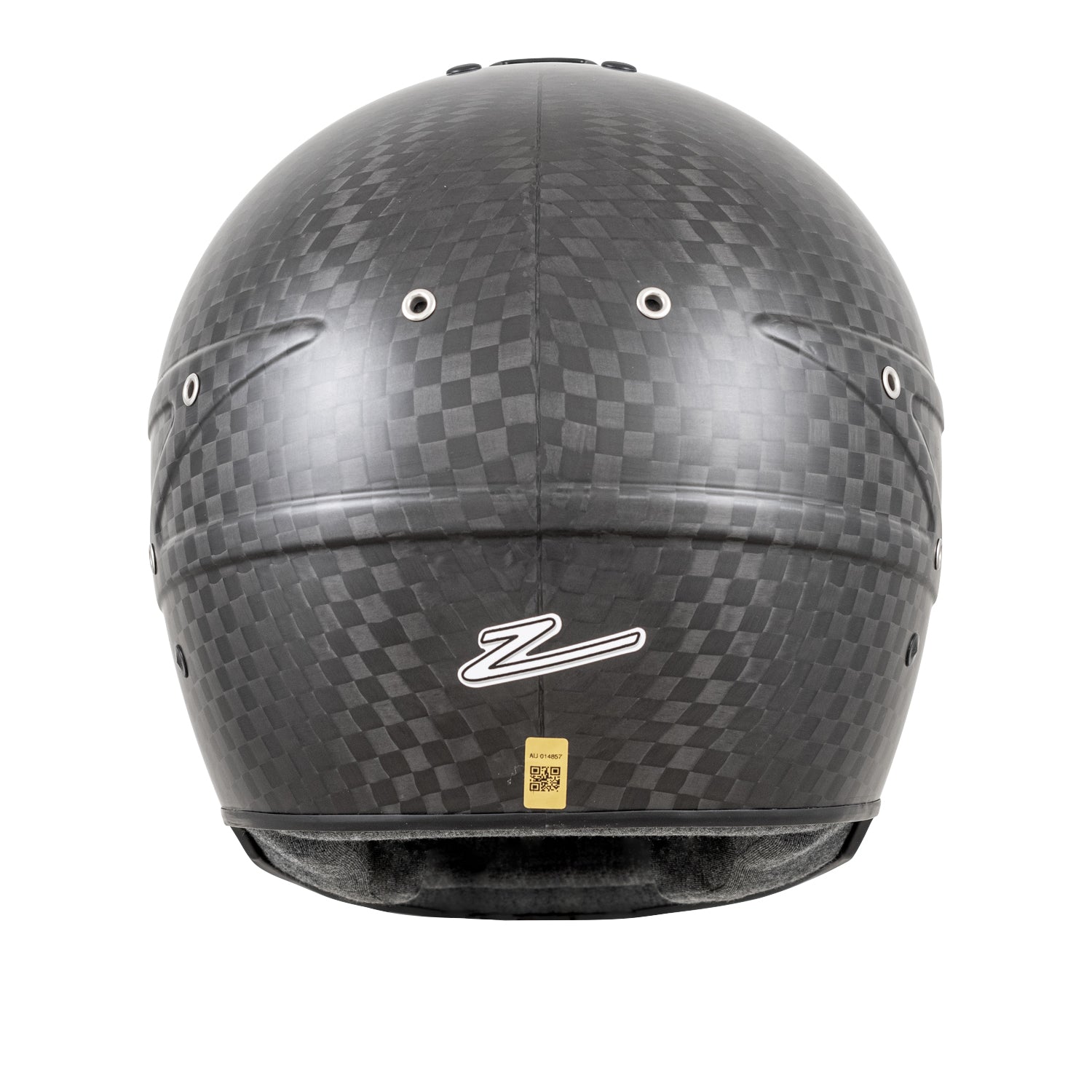 Zamp RZ-88C Closed Cockpit Gloss Carbon Helmet, FIA (back)
