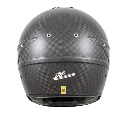 Zamp RZ-88C Closed Cockpit Gloss Carbon Helmet, FIA (back)