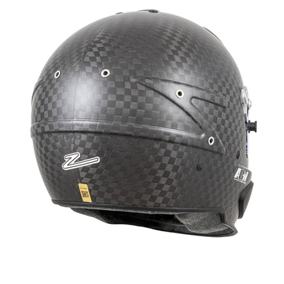 Zamp RZ-88C Closed Cockpit Gloss Carbon Helmet (back, right side)