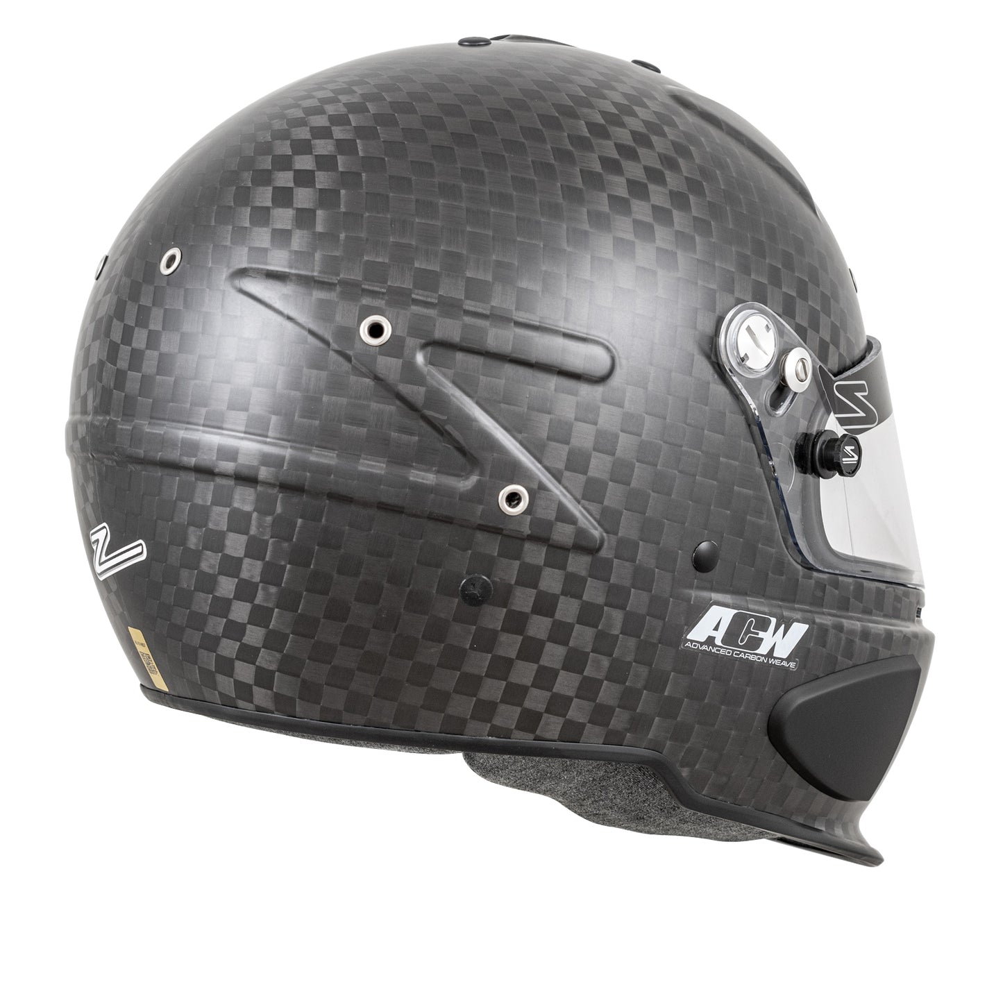 Zamp RZ-88C Closed Cockpit Gloss Carbon Helmet (right side)