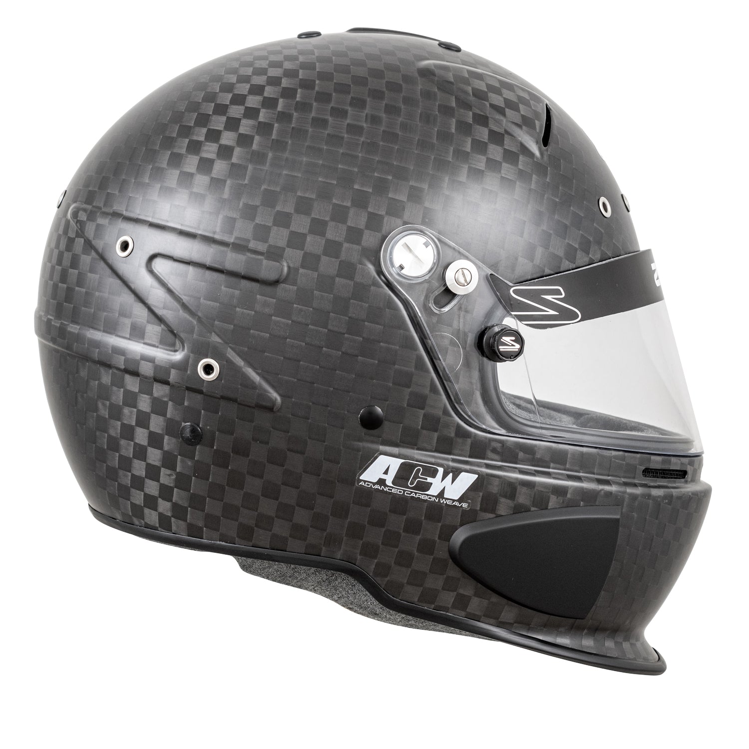 Zamp RZ-88C Closed Cockpit Gloss Carbon Helmet (right)