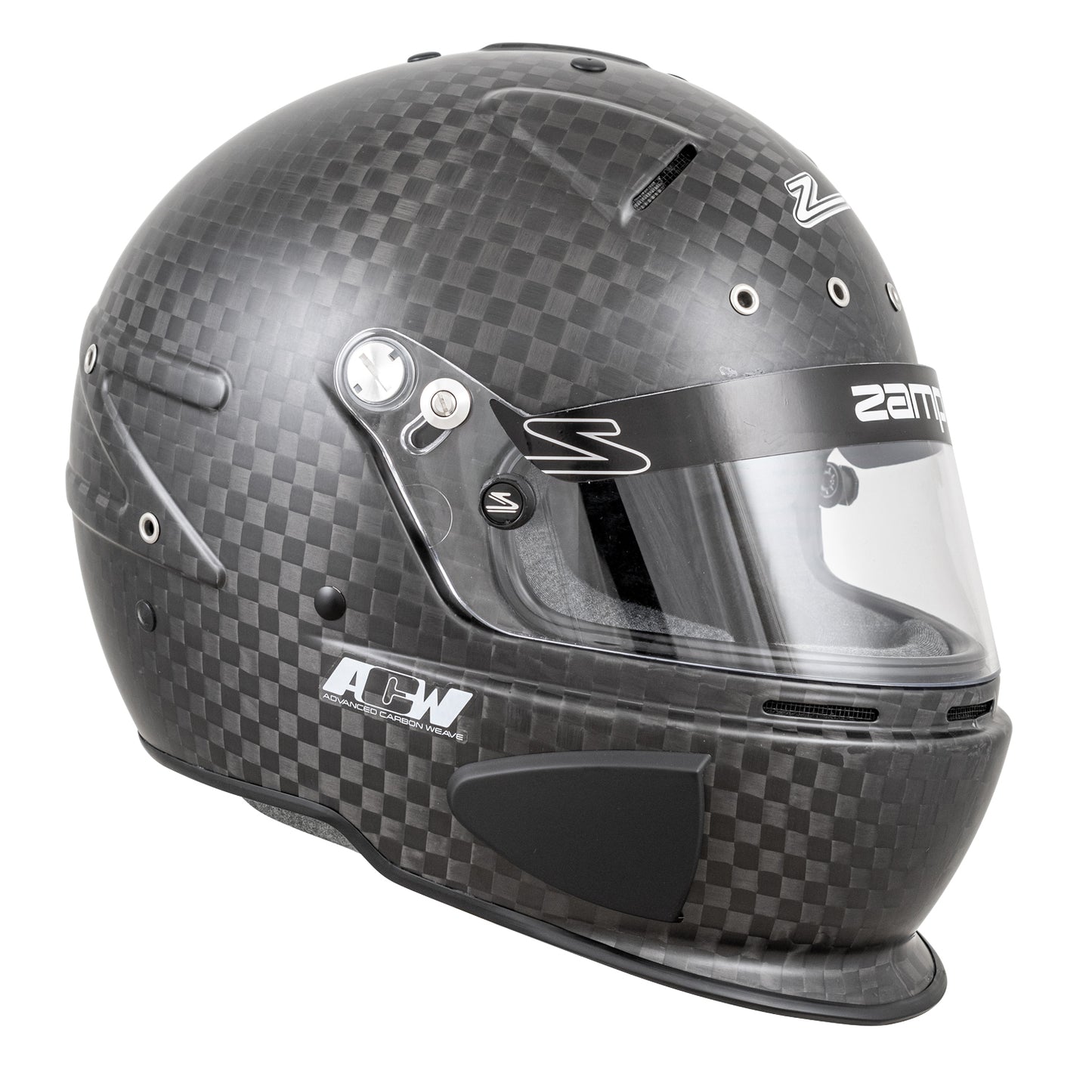 Zamp RZ-88C Closed Cockpit Gloss Carbon Helmet (right)