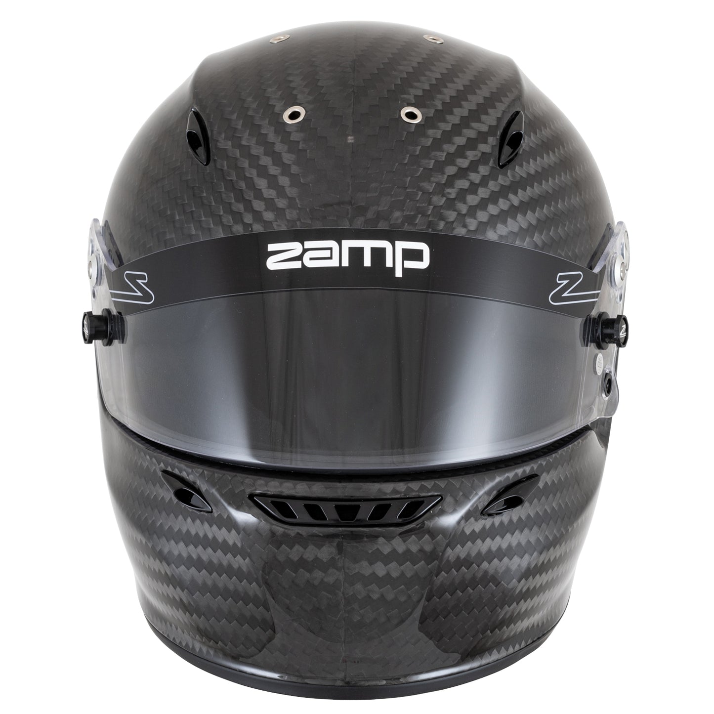 Zamp ZR-90 Gloss Carbon Helmet - FIA 8860-2018 (Front)