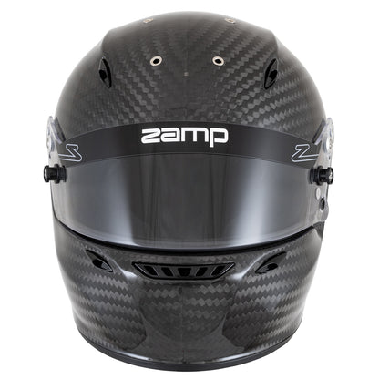Zamp ZR-90 Gloss Carbon Helmet - FIA 8860-2018 (Front)