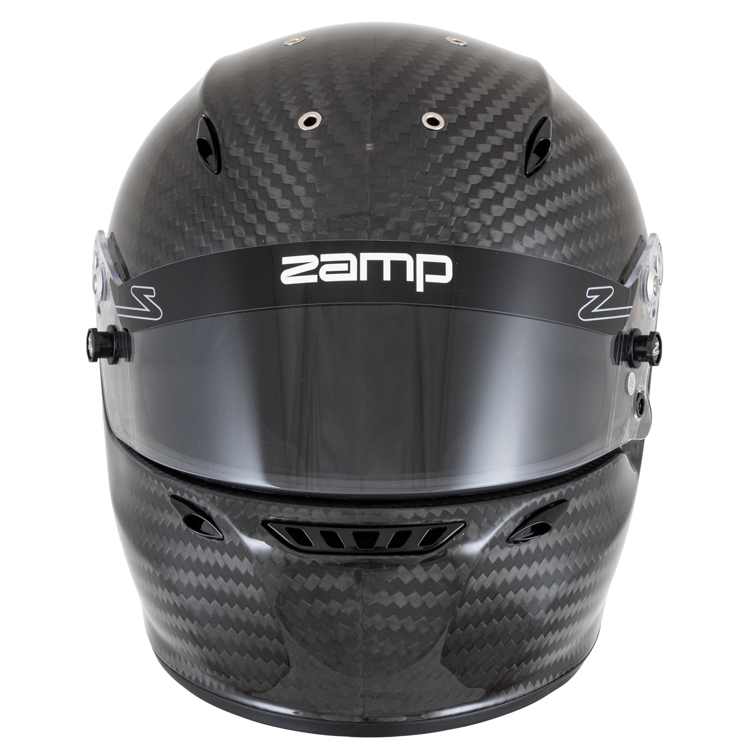 Zamp RZ-880 Matte Carbon Helmet, FIA 8860-2018 (Front)
