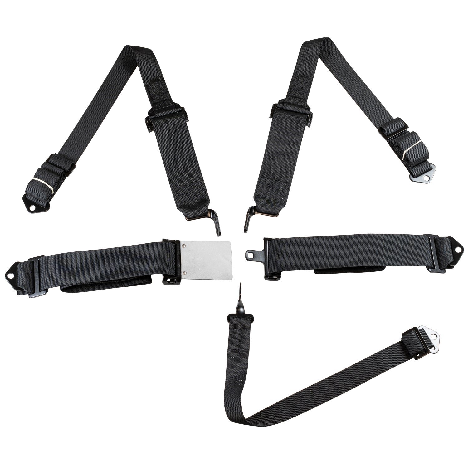 Zamp 5-Point 3"/2" Pull-Down Harness HARNET01003 (underside view)