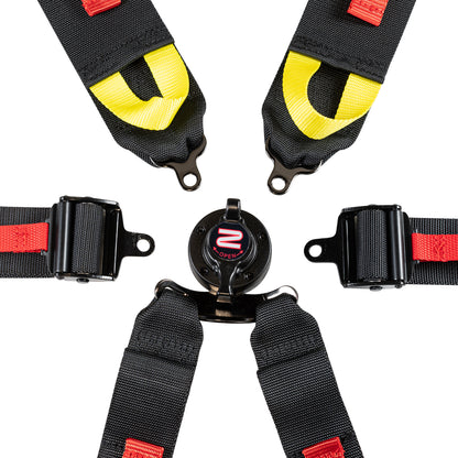 FIA 8853-2016 3"/2" 6-point Pull Down (Out) Seat Harness (Latch)