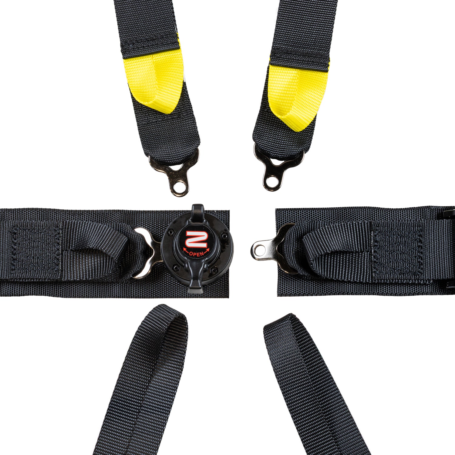 Zamp 6-Point 2" Pull-Down Harness, FIA 8853-2016 HARN04F004 (Camlock latch)