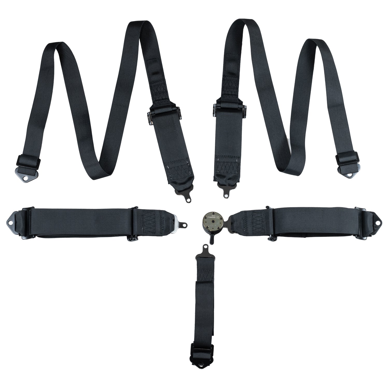 Zamp 3" to 2" 5-Point Ratchet Harness, SFI 16.1 (underside)
