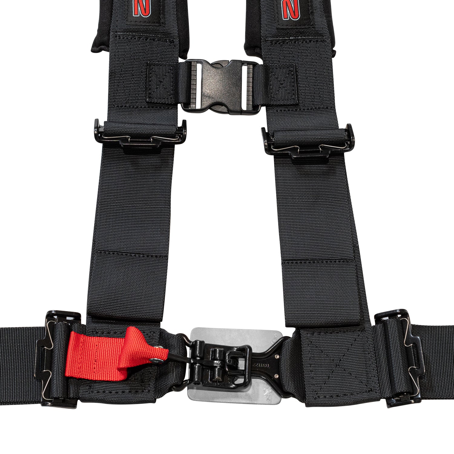 Zamp 4-Point UTV Seat Harness HARN104003 (Black), close-up detail