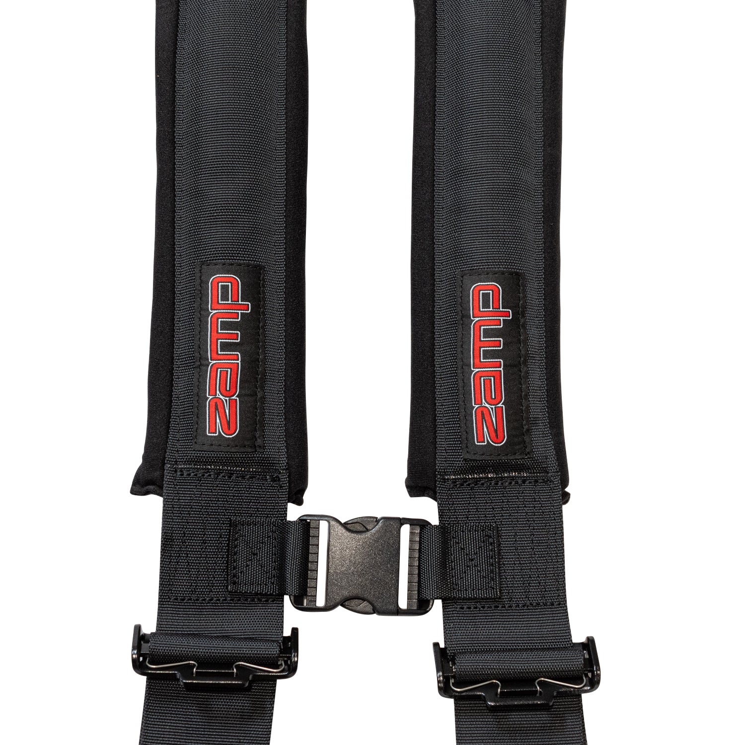 Zamp 4-Point UTV Seat Harness HARN104003 (Black), close-up detail of latch