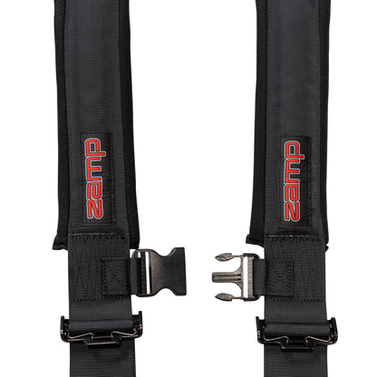Zamp 4-Point UTV Seat Harness HARN104003 (Black), detail of open latch