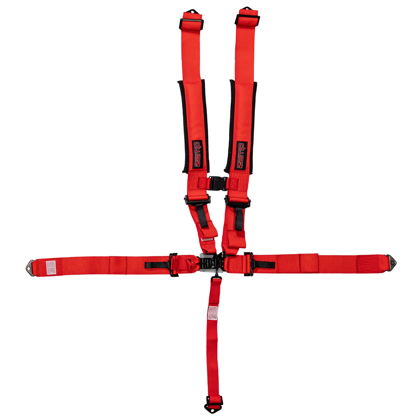 Zamp 5-Point UTV Pull-Down Harness  (Red)