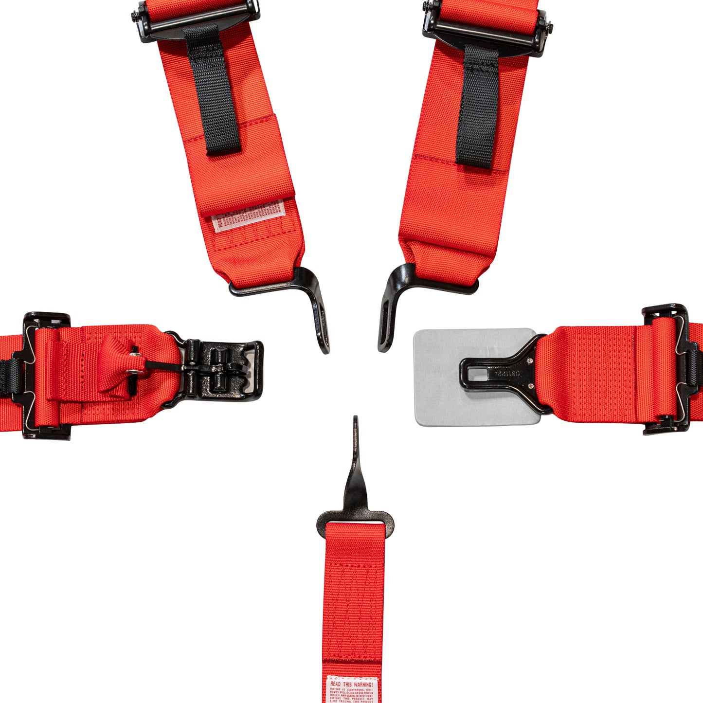 Zamp 5-Point UTV Pull-Down Harness  (Red), Latch
