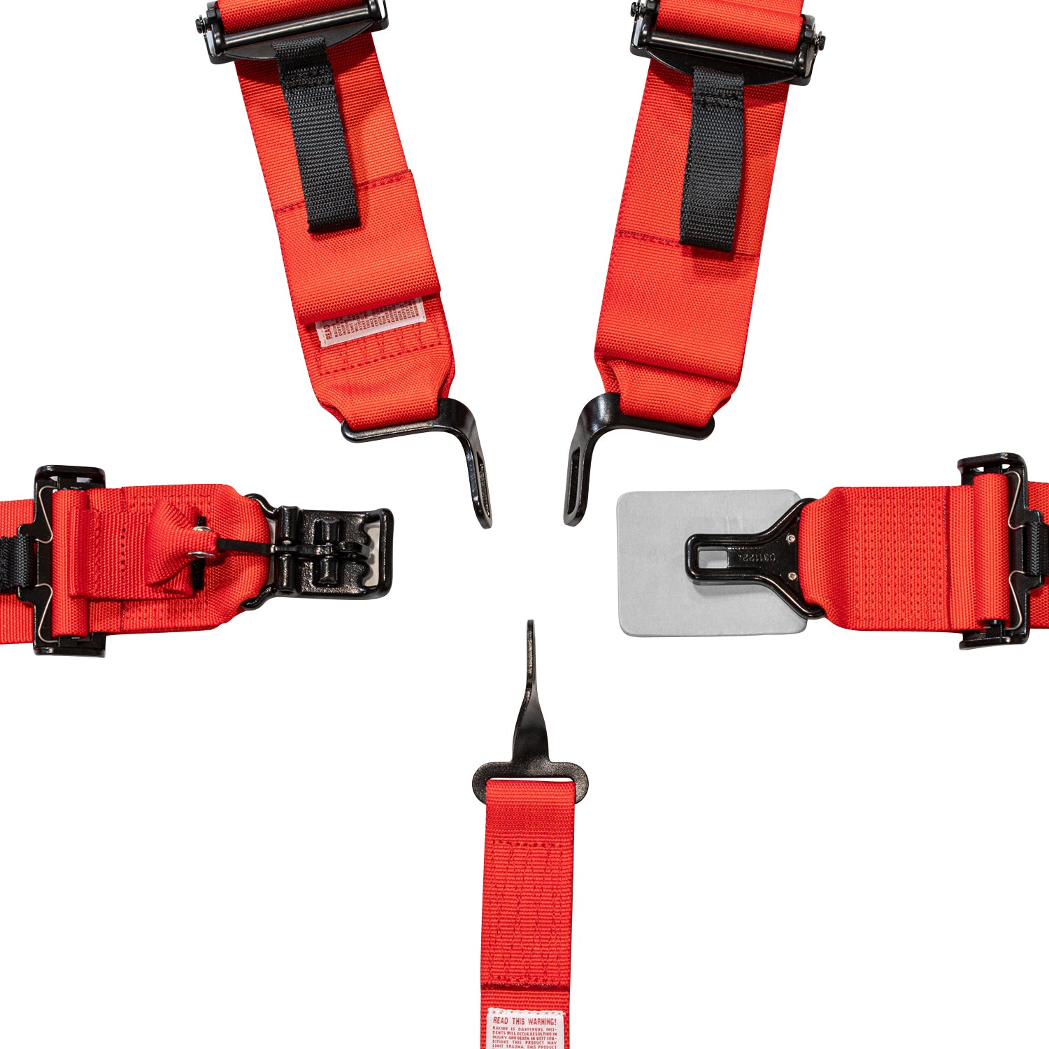 Zamp 5-Point UTV Pull-Down Harness  (Red), Latch