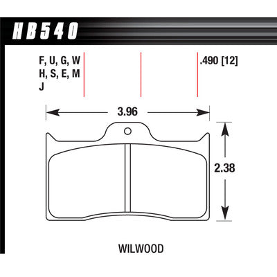 Hawk Brake Pads Dynalite Front and Rear DTC-60