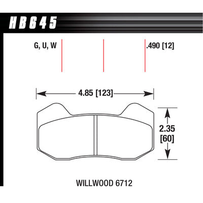 Hawk Brake Pads Dynapro 6 Front and Rear DTC-30