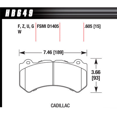 Hawk Brake Pads GM / Dodge Front Ceramic