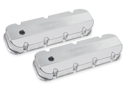 GM Licensed Track Series Valve Covers, BB Chevy 396-454, Smooth Top