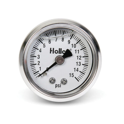 Holley 0-15 psi Fuel Press Gauge