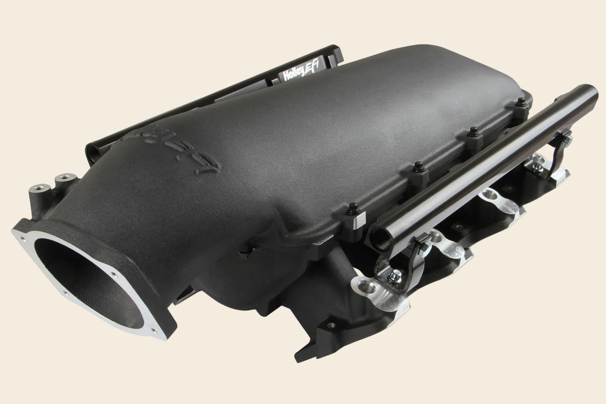 Holley LS3 Low Ram Intake Kit Single Injector Top Feed (Black)
