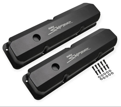 Sniper Fabricated Aluminum Valve Covers, BB Ford “FE” 332-428, 1958-76