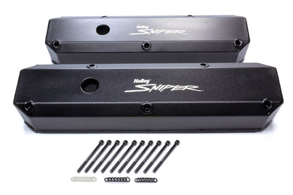 Sniper Fabricated Aluminum Valve Covers, SB Chrysler 273-360 “LA”, 1964-91