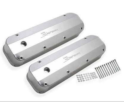 Sniper Fabricated Aluminum Valve Covers, BB Ford 429-460, 1968-97