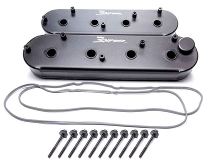 Sniper Fabricated Aluminum Valve Covers, GM LS, 1997+, with Coil Stands
