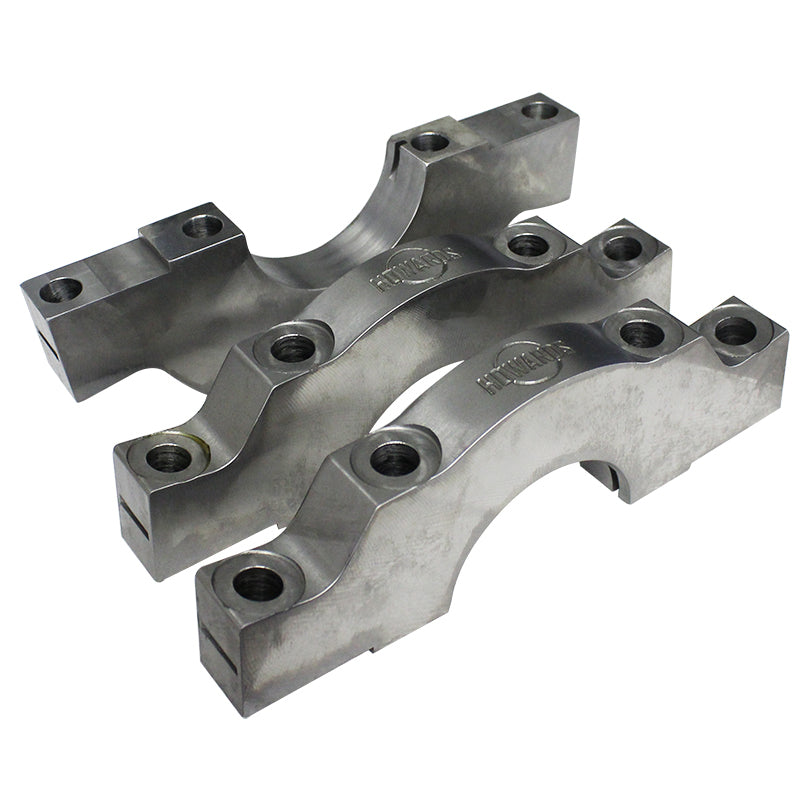 Howards Extreme Billet Main Caps, SB Chevy 350, Converts 2-Bolt to 4-Bolt, Splayed Outer Bolts