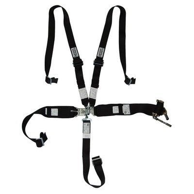 Hooker Harness 5-Pt Harness HANS Latch & Link USD Rachet Adj Blk 53100