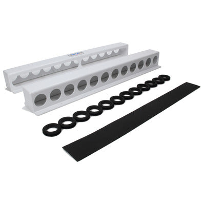 Hepfner Torsion Bar Rack Holds 12 Sprint Bars White HRP6350-WHT