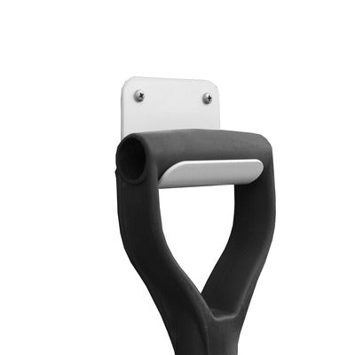 Hepfner Shovel Holder Wall Mount White HRP6391-WHT