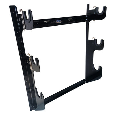 Hepfner Axle Rack Wall Mount 1 Rear and 2 Fronts Black HRP6776-BLK