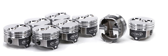 Icon BBM Dished Piston Set 4.360 Bore -23.7cc - IC840.040