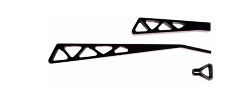 Ididit 2500310051 Billet Lever Kit Black Powder Coat Truss Style