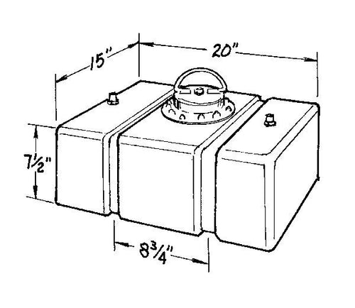 JAZ Circle Track Fuel Cell 8-Gallon 200-008-01