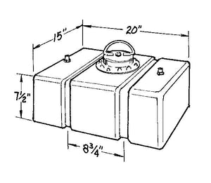 JAZ Circle Track Fuel Cell 8-Gallon 200-008-01