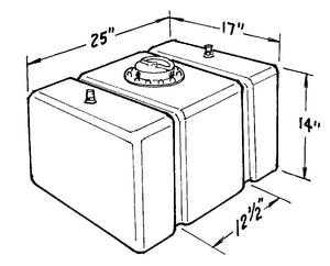 JAZ Circle Track Fuel Cell 22-Gallon 200-222-01