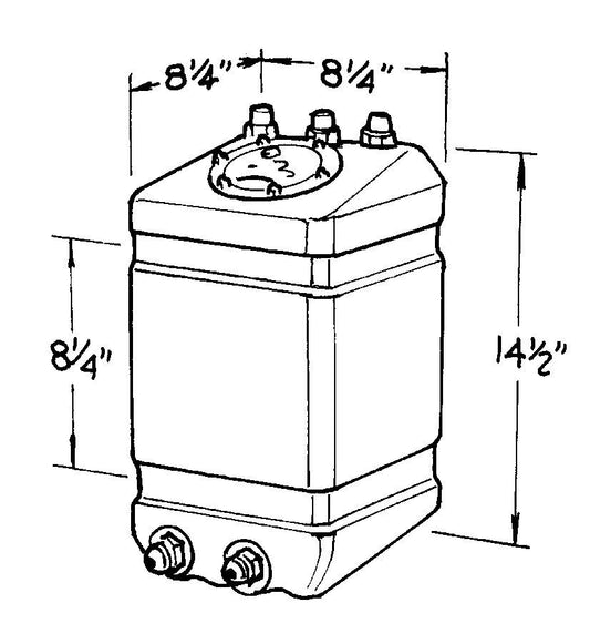JAZ Pro Drag Fuel Cell 3-Gallon 220-003-01