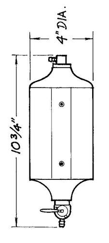 JAZ Radiator Catch Can 1qt Black 600-025-01