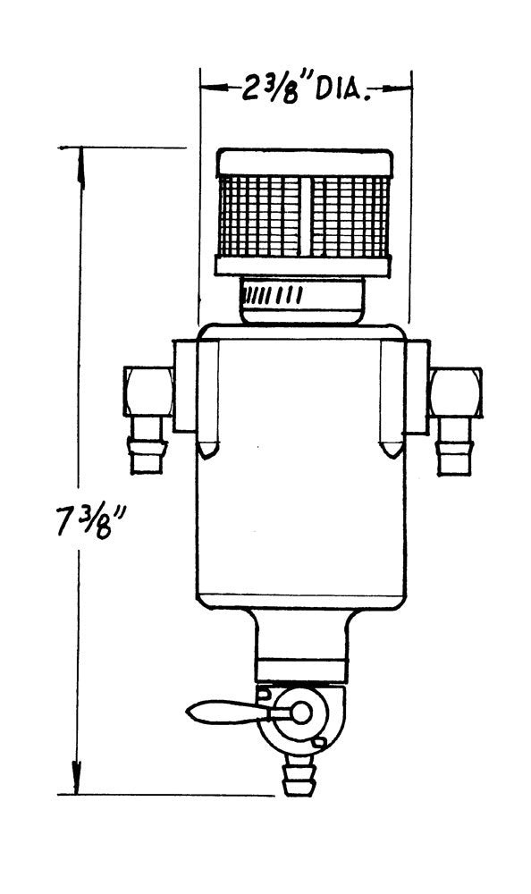 JAZ Mini-Breather Tank 3/8