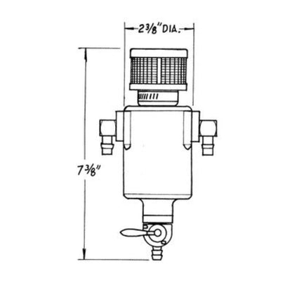 JAZ Mini Crankcase Breather Tank